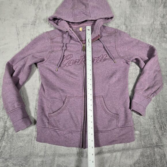 Carhartt Women's Size Medium Clarksburg Full-zip Embroidered Graphic Hoodie - Picture 5 of 11